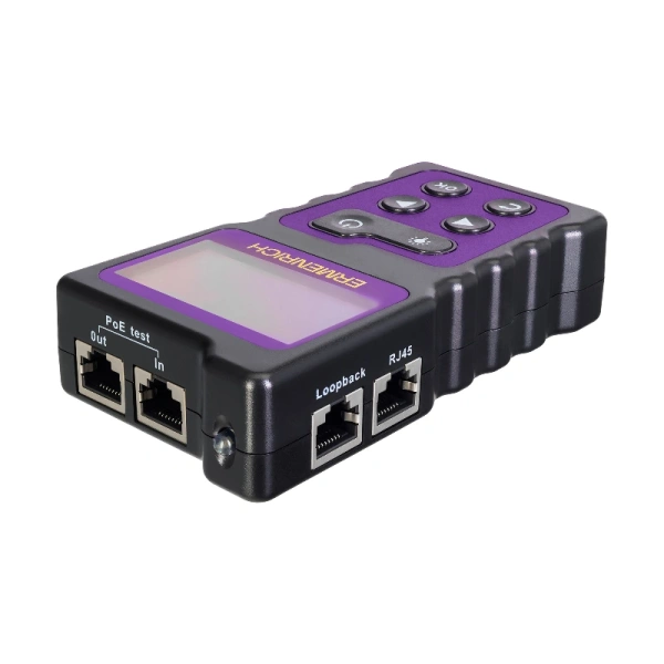 Кабельный PoE-тестер Ermenrich NetGeeks NP25, фиолетовый купить по низкой цене | МАКСПРОФИТ