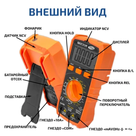 Цифровой мультиметр МЕГЕОН 12880 купить по низкой цене | МАКСПРОФИТ